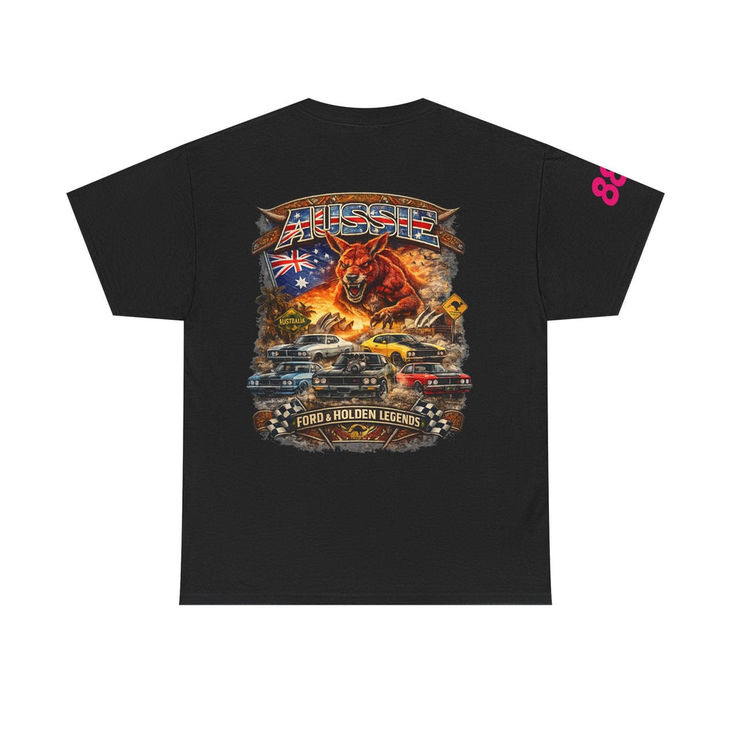REVDROP Aussie V8 Muscle Car Graphic T-Shirt | Ford & Holden Legends Streetwear Tee