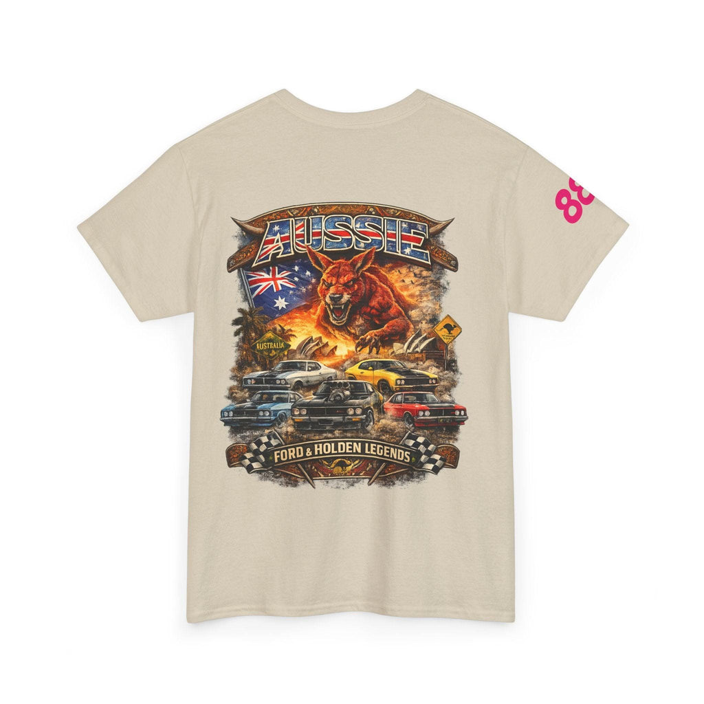 REVDROP Aussie V8 Muscle Car Graphic T-Shirt | Ford & Holden Legends Streetwear Tee