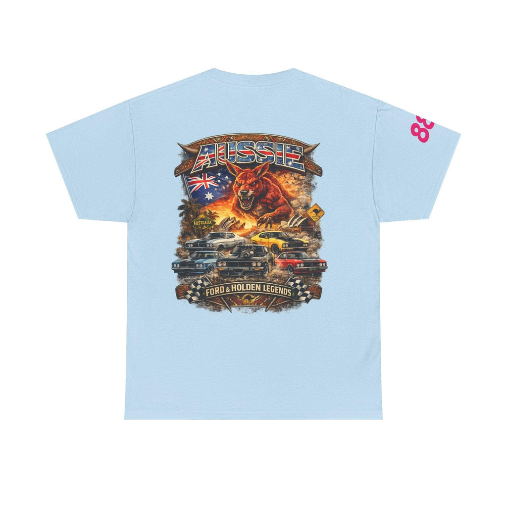 REVDROP Aussie V8 Muscle Car Graphic T-Shirt | Ford & Holden Legends Streetwear Tee