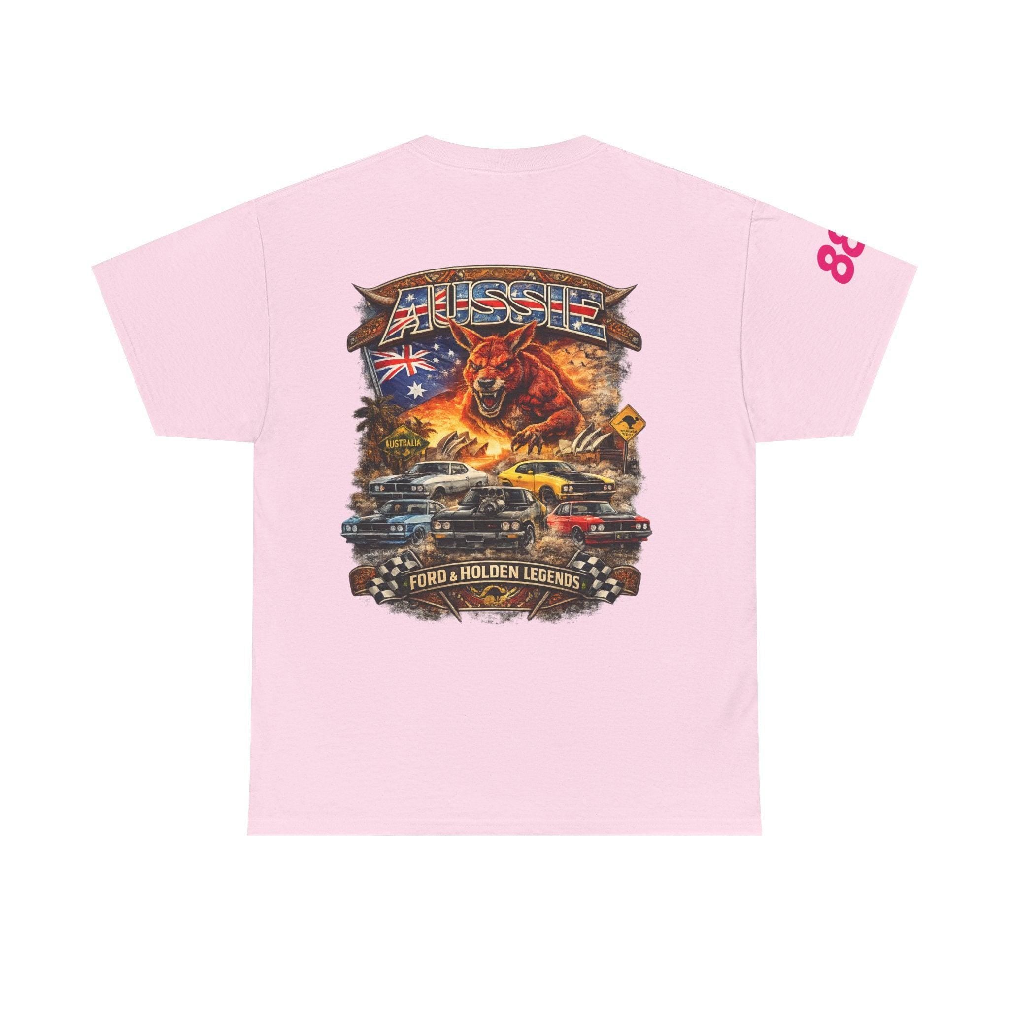 REVDROP Aussie V8 Muscle Car Graphic T-Shirt | Ford & Holden Legends Streetwear Tee